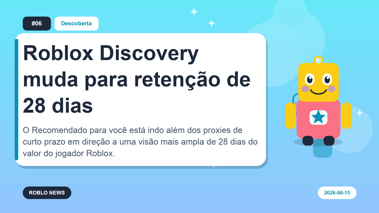 Roblox Discovery muda para retenção de 28 dias