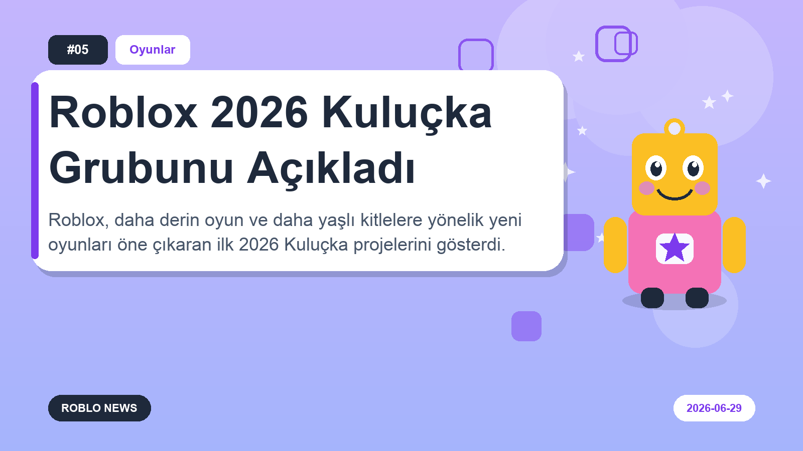 Roblox 2026 Kuluçka Grubunu Açıkladı