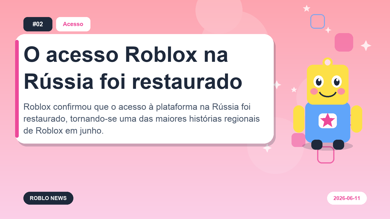 O acesso Roblox na Rússia foi restaurado